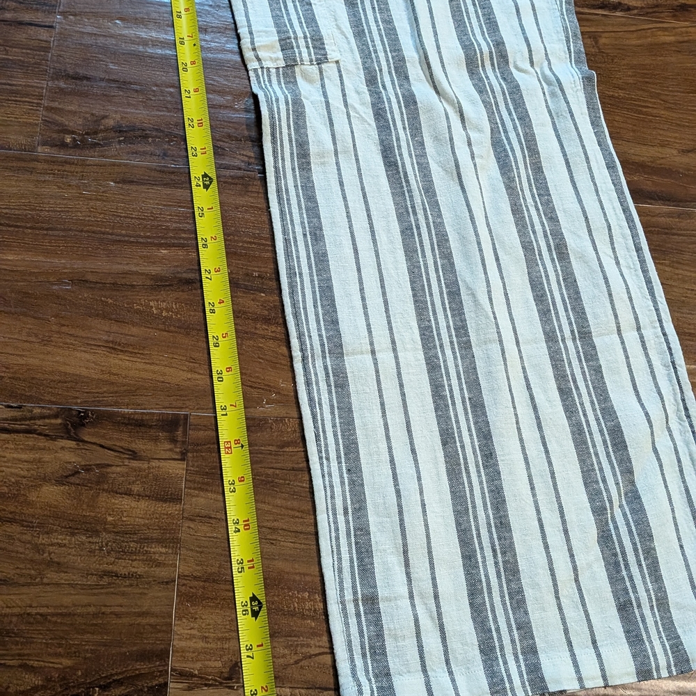 Roxy  Black and White Striped Beach Pants - Picture 2 of 7